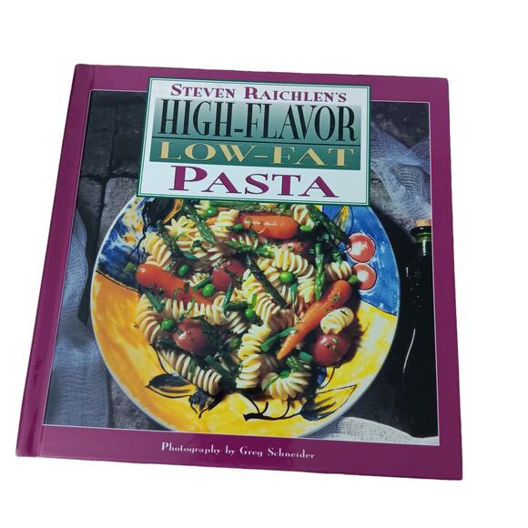 High Flavor, Low-fat Pasta Cookbook By Steven Raichlen's - Hardcover Book - Picture 1 of 8